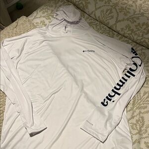 Columbia White Performance Hoodie